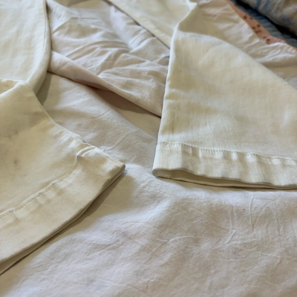 7 for all mankind tailorless dojo wide leg Jean in white size 29 READ - Picture 6 of 6